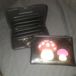 3/$15 coin wallet with bonus Aluma wallet